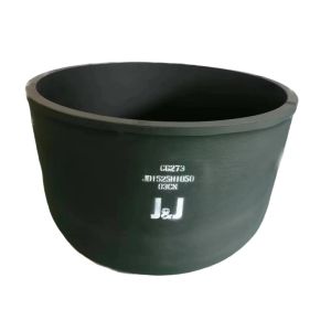 China Metal Melting Oval Crucible Silicon Carbide Graphite High Thermal Conductivity wholesale