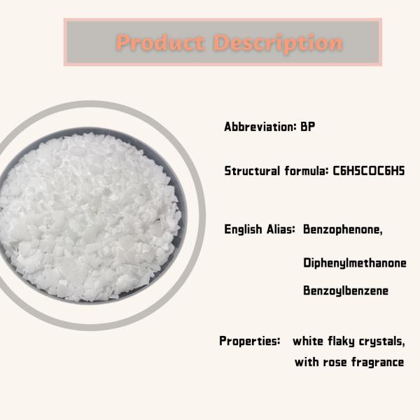 Melting Point 47.5-49 °C Diphenyl Ketone Uv Absorber Benzophenone 8 for UV Protection