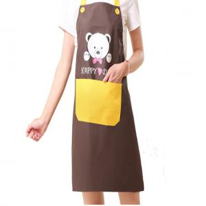 China Household Kitchen Tools And Utensils Flower Printed Adjustable Thickened Kitchen Apron wholesale