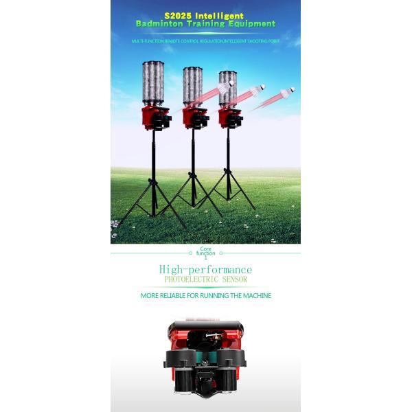 ROHS Approved Badminton Shuttle Feeder Machine Shooting 75W Fixed Function