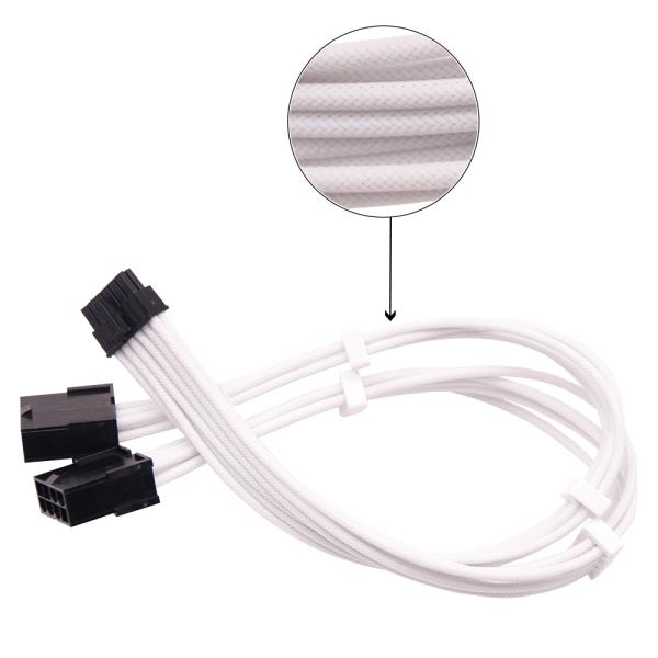 High Quality Computer Card RTX Graphics 3.0 Series 12p to double 8p 18AWG White Extension Cords Graphics Card Stripped