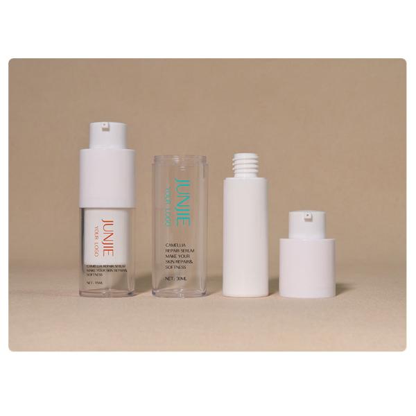 Custom Empty Luxury Twist 15ml 30ml 50ml AS Frosted Cream Cosmetic Lotion Serum Plastic Spray Airless Pump Bottle