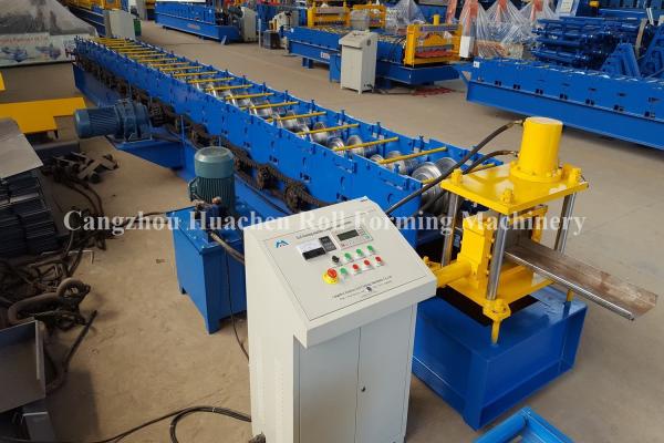 Quality Steel Security Door Frame Roll Forming Machine with 14 Steps , 85 mm Effective Width for sale