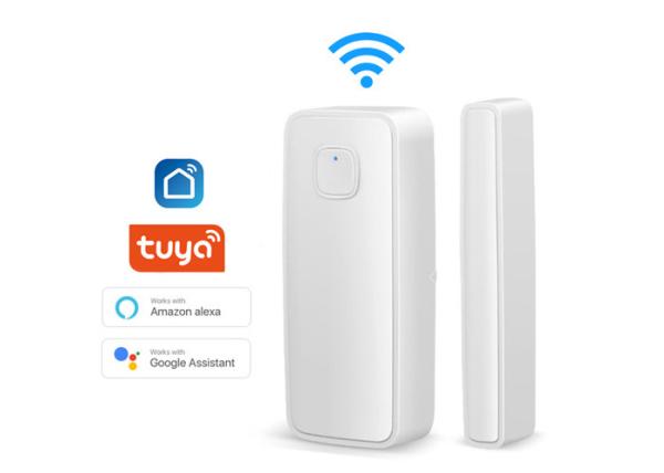 Quality Smart WiFi Door Window Sensor Alarm Compatible with Alexa and Google Home Tuya 2.4g WiFi sensor for Home Security for sale