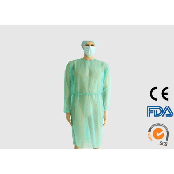 30g Disposable Medical Clothing , PP Coated PE Hospital Isolation Gowns