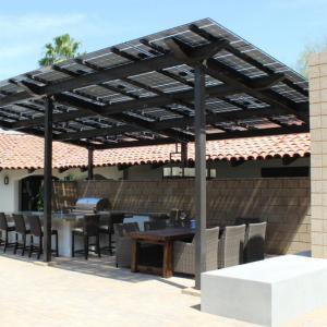China BIPV System Solar Sunshade / Pergola For Outdoor Canopy wholesale
