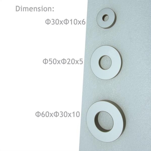 Piezoelectric Ceramics Pzt8 Piezoceramic Disc D60*30*10mm For Ultrasonic Converter