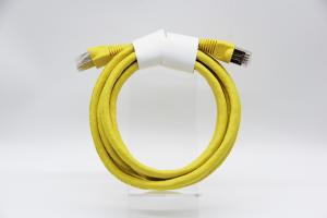 High Speed Cat 6 Ethernet Patch Cable 250MHz Bandwidth RJ45 Connector PVC Jacket Yellow Shielding