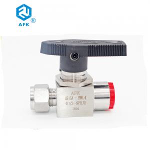 China AFK Hydraulic Stainless Steel Ball Valve 316 Double Ferrule Threaded 1000Psi wholesale