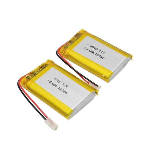 UN38.3 3.7V 2000mAh 103450 Lithium Polymer Battery Pack For GPS