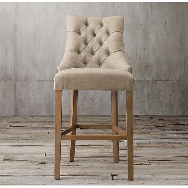 2018 NEW Tide of Barstool ,with solid wood and linen fabric to make