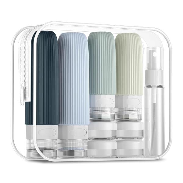 Apricot Refill Toiletries Silicone Travel Bottle Set Leak Proof 16 Pack