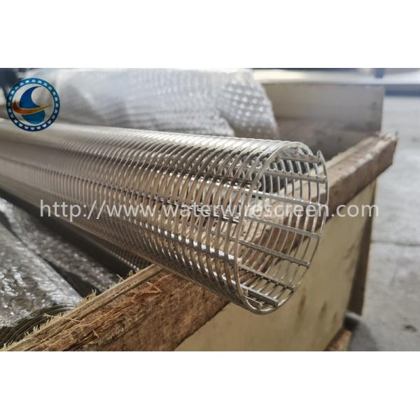 Ss304 Pure Round Winding 2mm Slot Wedge Wire Screen Tube Solid Liquid Separation