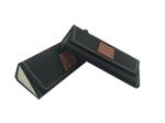 Sailcloth Triangle Folding Handmade Colourful Sunglasses Case With Leather Label