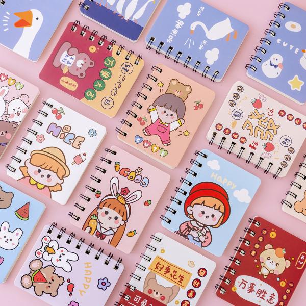 Fashion Eco A7 Friendly Animal Custom Mini Kawaii Kids Cute Spiral Notebook for Gift