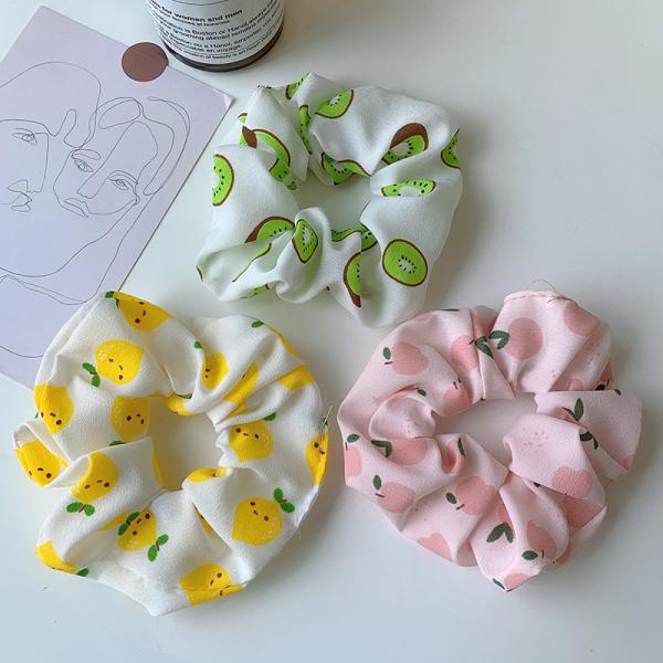 Cloth Stretchy Hair Ties Bobbles Rope Large Intestine Girl Horsetail Head HSTSW0002