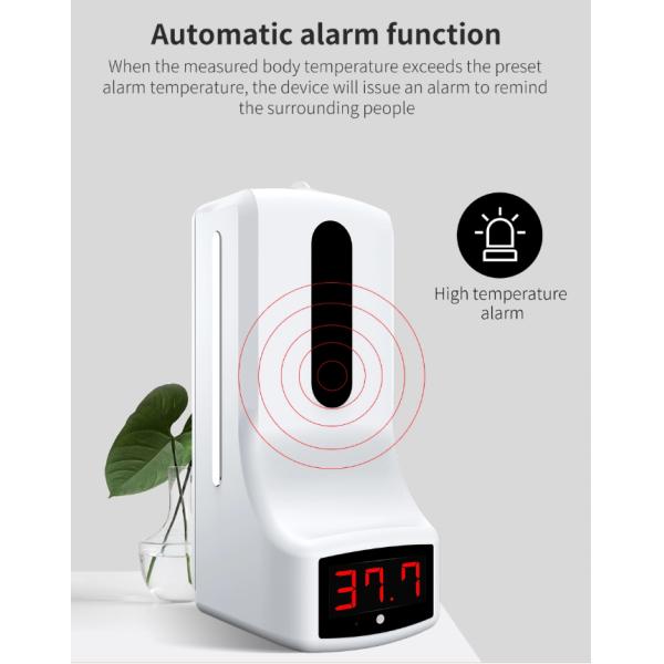 Temperature Detector 1000ml 3W Hand Disinfectant Dispenser