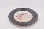 China 45cm Round Dinner Plates Flower Series Pattern Vegetable Fruit Dish wholesale
