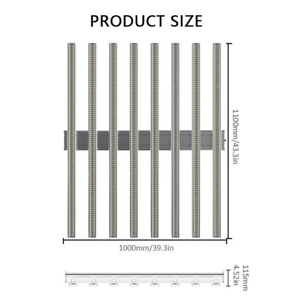 PPFD 1790umol/s Grow Light Bars Spider 1000W Samsung Stripe Indoor Greenhouse Medical Plants Growth Full Spectrum LED Grow Light