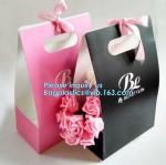 Free Design!! Free Sample!!! flower carrier bag transparent window paper bag