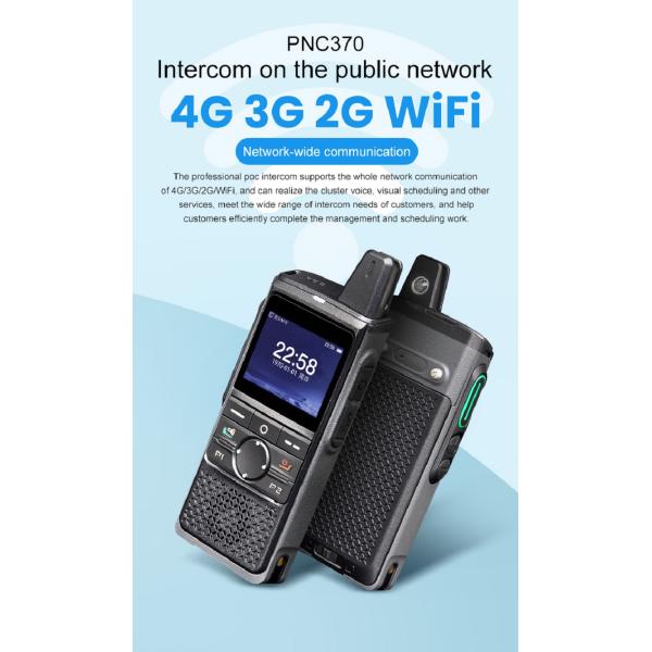 POC Long Distance Two Way Radio PNC370 Public network handheld 5000km Walkie-talkie National 4G LTE Android 2 way radio