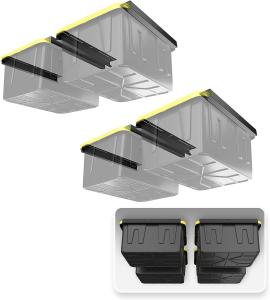 China Metal Overhead Storage Bin Rack for Garage Ceiling Black Ceiling Rails for Garage wholesale