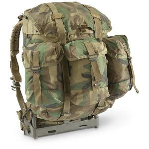 China US Woodland Military Backpack 40L Military Alice Pack Army Field Bag on sale