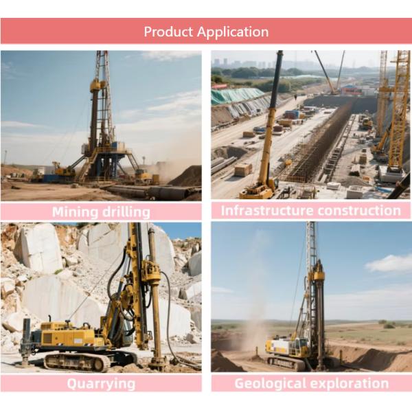 High Wind Pressure Impact Drill Bit for Deep Hole Drilling