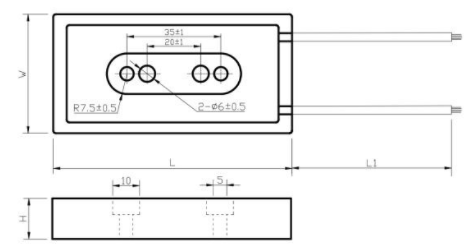 High Power Ceramic Wirewound Resistors , 40W 80W Inverter Braking Resistor