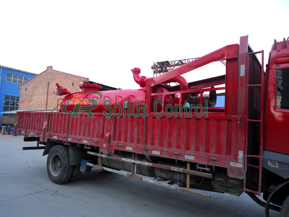 Oilfield poor boy degasser Oilfield Mud Gas 320m3/H Vertical Poor Boy Degasser