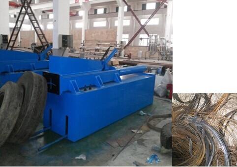 Quality LS-1200 automatic Single Hook Debeader Hydraulic Debeader Tire Bead wire drawer Waste Tire Recycling Line for sale