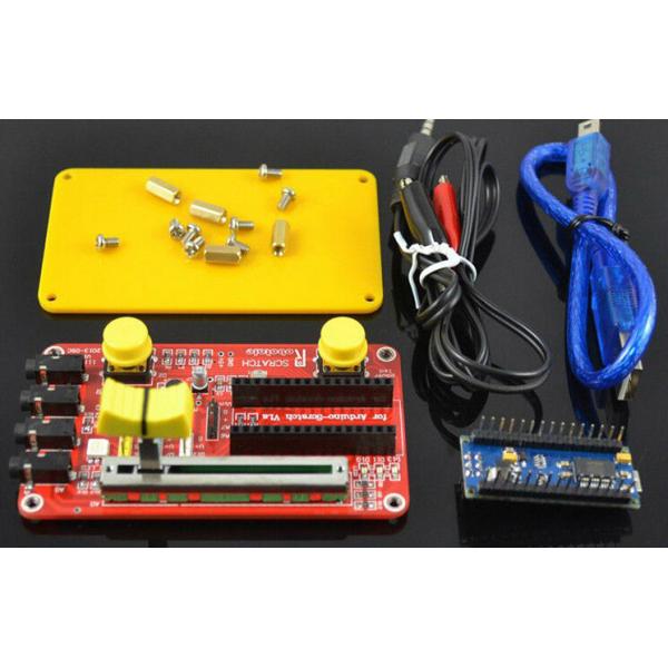 Scratch learning Nano v3.0 Acrylic boards Alligator clip line 255g Starter Kit for Arduino