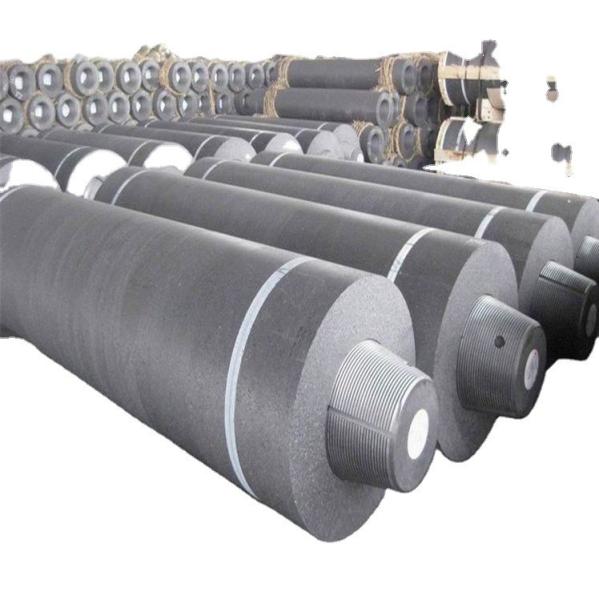Quality Refractory Supplies Black Graphite Electrode for Electric Arc Furnaces for sale