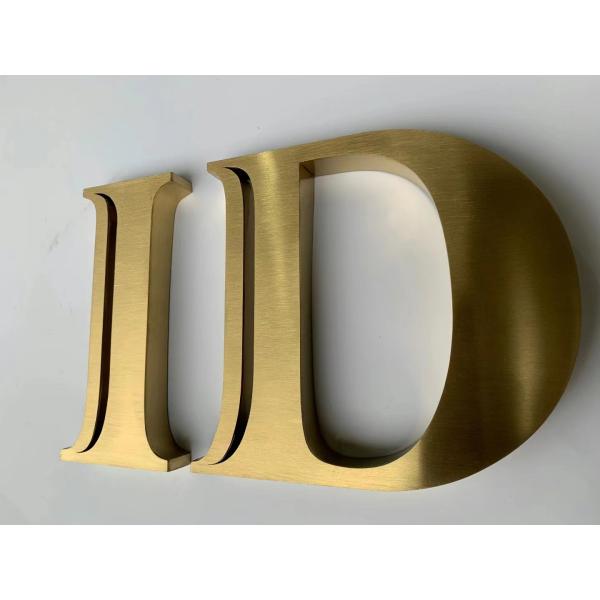 Stainless Steel 3D Metal Letter Sign for Minjiang Snow Custom Store Non-Illuminated