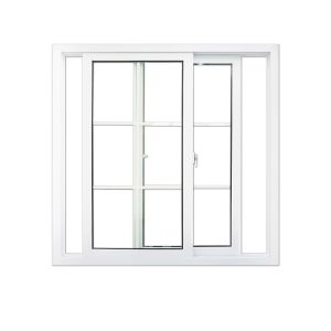 Home Security Pvc Profile Upvc Sliding Windows White Black
