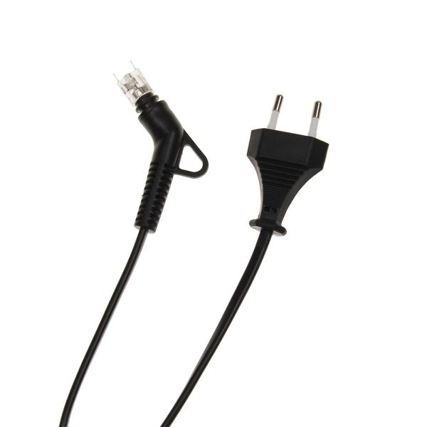 Quality 2 Pin 360 Degree Swivel Power Cord 1.7M Euro To Angle Hair Iron Plug for sale