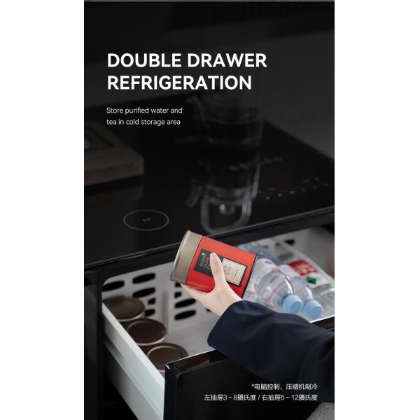 Multi-function Music Speakers Refrigerator Coffee Table With Boiling Kettle Teapot