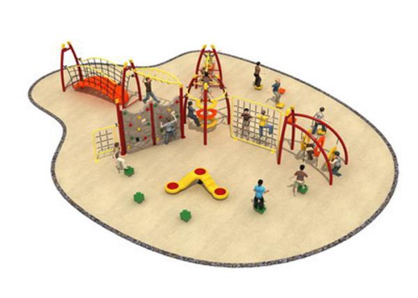 Large Scale Rope Playground Equipment / Playground Climbing Rope For Child KP