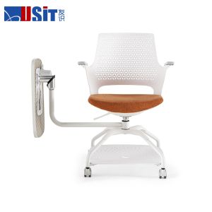School Lift Training Ergonomic Folding Office Chair With Writing Pad