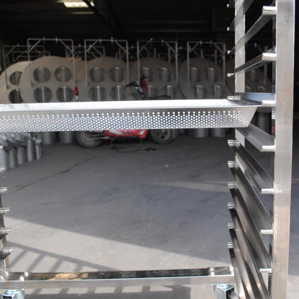 Ss201 15 Layer Bread Trolley For Fast Food Kitchen Equipment