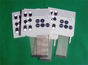 Metal Dome Rubber Membrane Switch Keypad , Push Button Membrane Switch