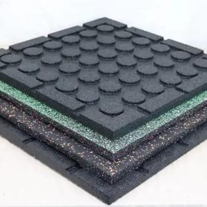 China Eco Sport Rubber Floor Tiles Gym Outdoor Rubber Flooring Heavy Duty Rubber Exercise Equipment Mats wholesale