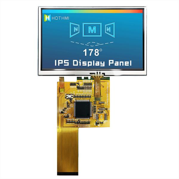 4.3 Inch Custom Display Solutions 800x480 Resistive Touch Panel