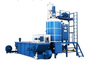 High Density EPS Batch Pre Expander Foam Making Machine Production Line