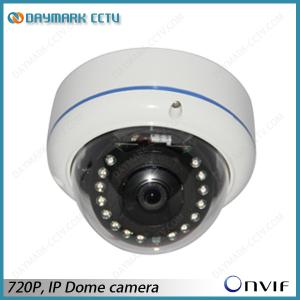 720p Dome IP Infrared Camera Low Lux P2P