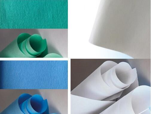 Medical Dental Autoclave Wrapping Paper 45GSM Crepe Wrapping Paper