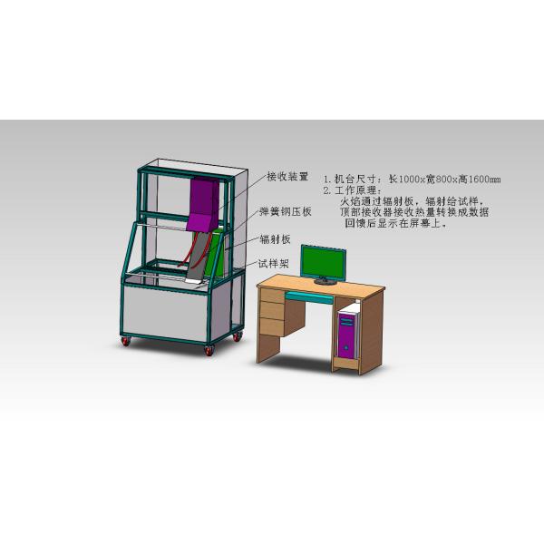Radiant Plate Flame Spread Testing Machine For Building Surface Materials ASTM E162