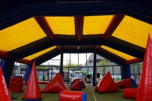 China Water proof and fire resistant Inflatable paintball bunker tent wholesale