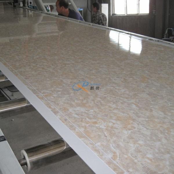 Quality 1220mm UV Coating Artificial PVC Marble Sheet Making Machine for sale