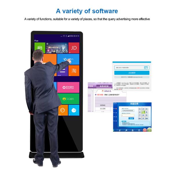 Windows System Indoor Digital Advertising Display With Time Switch Function